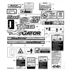 John Deere TH - PC9602 - Labels (050001 - ) - ST559951