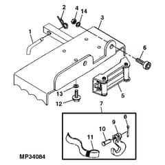 John Deere TH - PC9602 - Winch Plate - ST559981