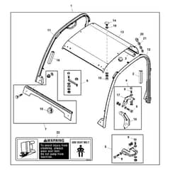 John Deere TH - PC9602 - Cab Frame - ST858836