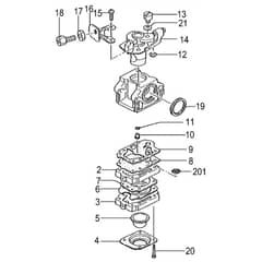 Tanaka THB-2510 - Carburettor
