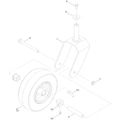Toro TimeCutter 107cm - 74692 (420000000 - 999999999) Tire and Caster