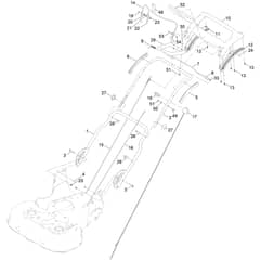 Toro TimeMaster TM76 76cm - 21815 (417300000 - 418599999) Handle
