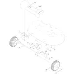 Toro TimeMaster TM76K 76cm - 21811 (411592610 - 412999999) Front Wheel and Height-of-Cut