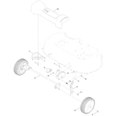 Toro TimeMaster TM76K 76cm - 21811 (405541084 - 406799999) Front Wheel and Height-of-Cut