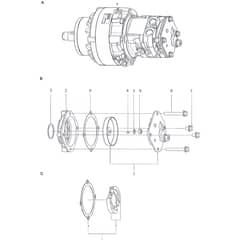 TITAN 540 D - 2013-2019 - 13-7454-11 - Stiga Front Mower Motor Diagram