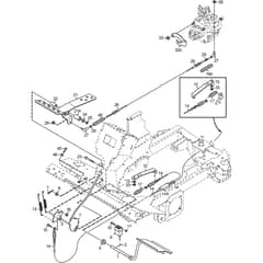 TITAN 740 DC - 2013-2014 - 13-7461-11 - Stiga Front Mower Foot Controls Diagram