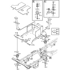 TITAN 740 DC - 2013-2014 - 13-7461-11 - Stiga Front Mower Frame 01 Diagram
