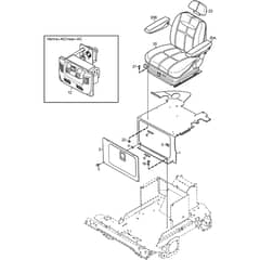 TITAN 740 DC - 2013-2014 - 13-7461-11 - Stiga Front Mower Seat 01 Diagram
