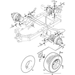 TITAN 740 DC - 2013-2014 - 13-7461-11 - Stiga Front Mower Wheel Engine Rear Diagram
