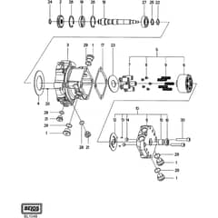 TITAN 740 DCR - 2013-2019 - 13-7462-11 - Stiga Front Mower Wheels Engine 02 Diagram