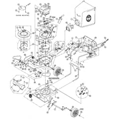 Billy Goat TKD511SP - KD Termite Self-Propelled Vacuum Chipper Main Diagram