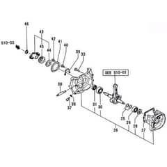 Tanaka TLE-550-9533 - Crankcase