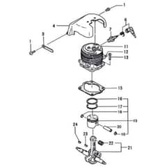 Tanaka TLE-550-9533 - Cylinder Piston Crankshaft