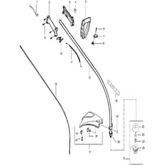 McCulloch TM251 - 952715438 - 2009-04 - Shaft & Handle (3) Parts Diagram