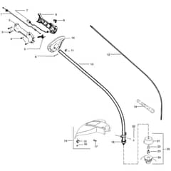 McCulloch TM252 Plus - 2007-10 - Shaft & Handle (1) Parts Diagram