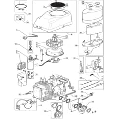 TM 15 36 - 2010 - 2T0320433/M10 - Mountfield Ride On Mower Engine TRE0701 Diagram