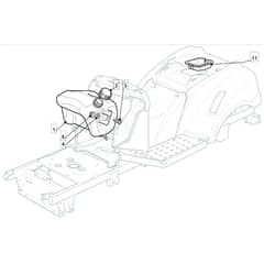 TM 15 36 - 2010 - 2T0320433/M10 - Mountfield Ride On Mower Fuel Tank Diagram