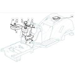 TM 35 - 2009 - 2T2232433/BM9 - Mountfield Ride On Mower Fuel Tank Diagram