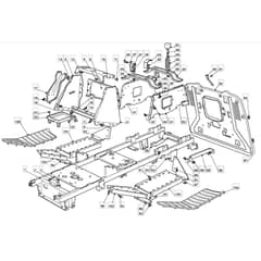 TM 35 - 2009 - 2T2234433/09 - Mountfield Ride On Mower Chassis Diagram