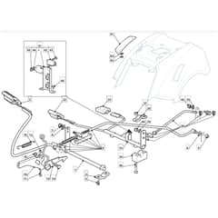TM 35 H - 2009 - 2T2642433/BM9 - Mountfield Ride On Mower Controls Diagram