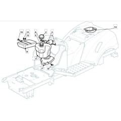 TM 35 H - 2009 - 2T2642433/BM9 - Mountfield Ride On Mower Fuel Tank Diagram