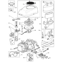 TM 35 H - 2009 - 2T2644433/09 - Mountfield Ride On Mower Engine TRE0701 Diagram