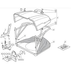 TM 35 H - 2009 - 2T2644433/09 - Mountfield Ride On Mower Grasscatcher Diagram
