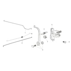 TN 3400 K (K655 HF) -  - Efco Transporter Control lever Diagram