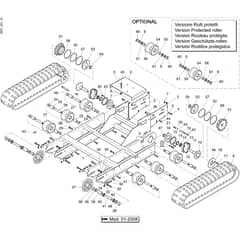 TN 5600 (FINO/UNTIL 2013) -  - Efco Transporter Frame assembly Diagram