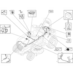 TORNADO 2098 - 2019-2021 - 2T0510481/ST2 - Stiga Ride On Mower Electric Parts Diagram