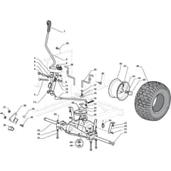 TORNADO 2098 AP - 2017-2018 - 2T0510401/AP17 - Stiga Ride On Mower Transmission Diagram