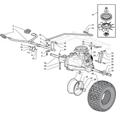 TORNADO 2098 H - 2014-2015 - 2T0610481/14 - Stiga Ride On Mower Transmission Diagram
