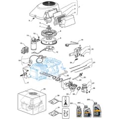 TORNADO 2098 H - 2015 - 2T0630481/14 - Stiga Ride On Mower Engine ST. TRE0702 Diagram