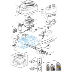 TORNADO 2098 H - 2016-2018 - 2T0630481/16 - Stiga Ride On Mower Engine ST. TRE0801 Diagram