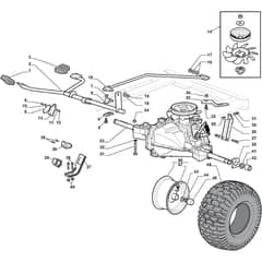 TORNADO 2098 H AP - 2017-2018 - 2T0630401/AP17 - Stiga Ride On Mower Transmission Diagram