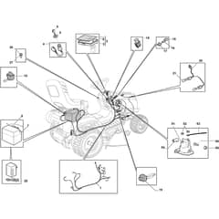 TORNADO 3108 H - 2019 - 2T1240281/ST1 - Stiga Ride On Mower Electric Parts Diagram