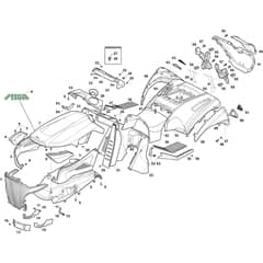 TORNADO 4108 H - 2017-2020 - 2T1810481/17 - Stiga Ride On Mower Body Diagram