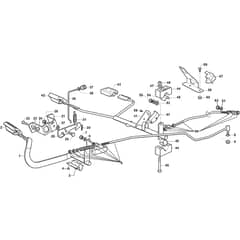TORNADO 4108 H - 2017-2020 - 2T1810481/17 - Stiga Ride On Mower Brake and Gearbox Controls Diagram