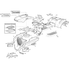 TORNADO 4108 HW - 2021-2022 - 2T1220481/AP21 - Stiga Ride On Mower Body Diagram