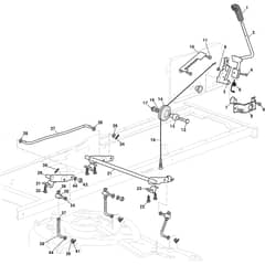 TORNADO 4108 HW AP - 2018-2021 - 2T1230281/AP18 - Stiga Ride On Mower Cutting Plate Lifting Diagram