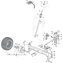 TORNADO 4108 HWK AP - 2018-2021 - 2T1220681/AP18 - Stiga Ride On Mower Steering Diagram