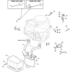 TORNADO 6108 HW - 2017-2019 - 2T1800681/17 - Stiga Ride On Mower Engine Diagram