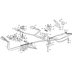 TORNADO 6121 HW - 2020 - 2T1945481/ST1 - Stiga Ride On Mower Brake and Gearbox Controls Diagram