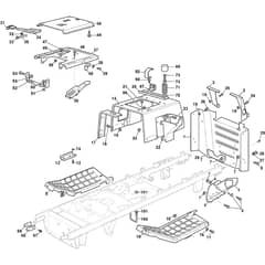 TORNADO 7108 W - 2023-2024 - 2T1835481/ST1 - Stiga Ride On Mower Frame Diagram