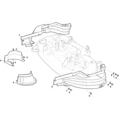 TORNADO 7108 W Special - 2024-2025 - 2T1835381/ST1 - Stiga Ride On Mower Guards Diagram