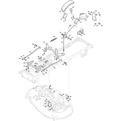 Tornado 7108e - 2022 - 2T1270481/ST2 - Stiga Ride On Mower Cutting Plate Lifting Diagram