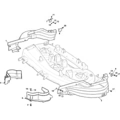 TORNADO 7121 HWSY - 2020-2021 - 2T1945381/ST1 - Stiga Ride On Mower Guards Diagram