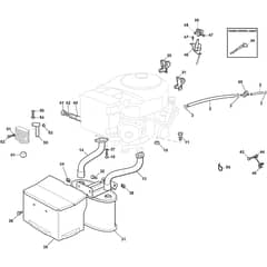 TORNADO 9121 W - 2024 - 2T1945381/ST2P - Stiga Ride On Mower Engine Diagram