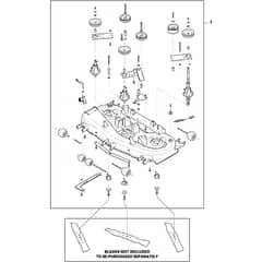TORNADO 9121 W - 2024-2025 - 2T1950381/ST1 - Stiga Ride On Mower Cutting Deck Diagram