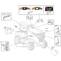 TORNADO 9121 W - 2024-2025 - 2T1950381/ST1 - Stiga Ride On Mower Electric Parts Diagram